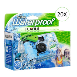 20x Pack Fujifilm QuickSnap 800 Waterproof One-Time Use Disposable 35mm Camera - 27 Exposures