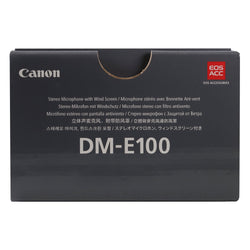 Canon DM-E100 Stereo Microphone with Wind Screen (Black)