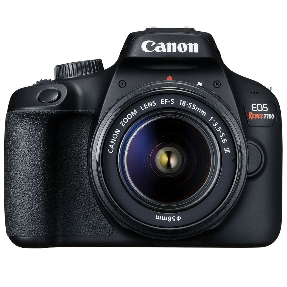 Canon EOS Rebel T100 with EF-S 18-55mm f/3.5-5.6 III Lens REFURBISHED All You Need Accessory Bundle