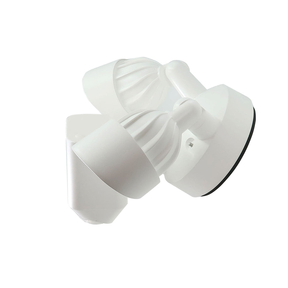 Two RING Floodlight Cam Wired Plus Motion-Activated Security Outdoor Camera White