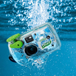 4x Fujifilm QuickSnap 800 Waterproof One-Time Use Disposable 35mm Camera - 27 Exposures with 4x Floating Foam Strap-Orange