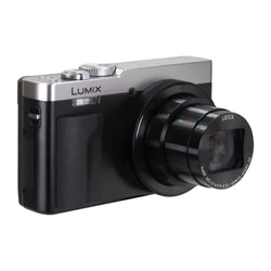 Panasonic Lumix ZS99 20.3MP 30X Optical Zoom Digital Camera (Silver) with Transcend 64GB 300S SDXC Class 10 Memory Card
