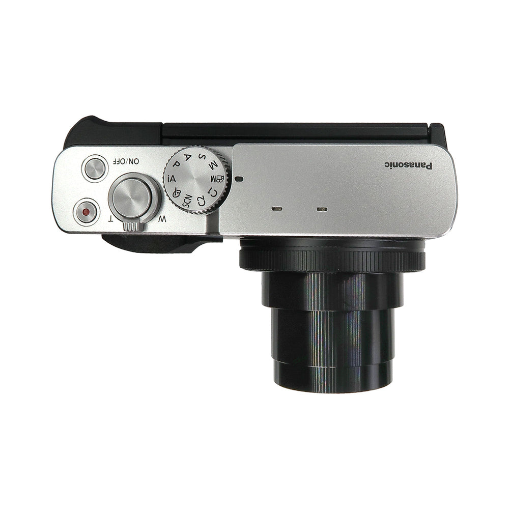 Panasonic Lumix ZS99 20.3MP 30X Optical Zoom Digital Camera (Silver) with Transcend 64GB 300S SDXC Class 10 Memory Card