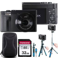 Panasonic Lumix ZS99 20.3MP 30X Optical Zoom Digital Camera (Black) Best Travel Kit