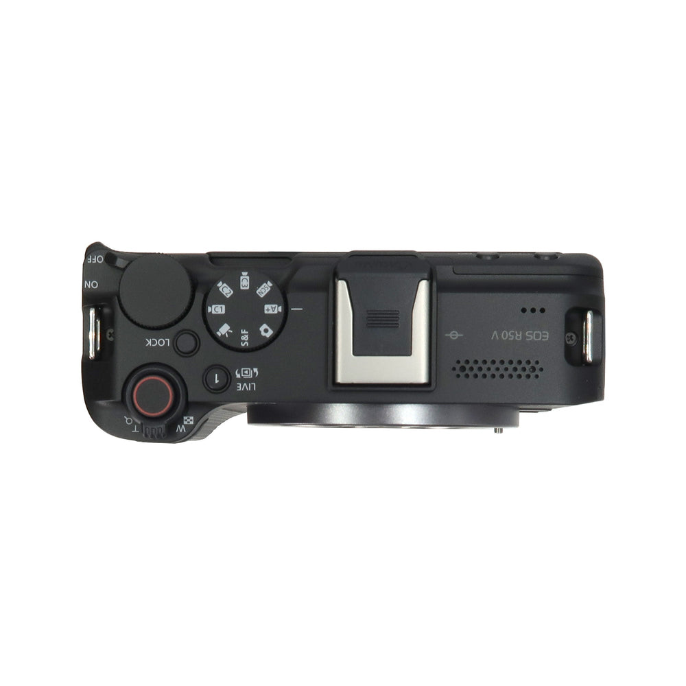 Canon EOS R50 V 4K60p Video 24.2MP Mirrorless Camera + RF-S 14-30mm f/4-6.3 IS STM PZ Lens (Canon RF) All Inclusive Professional Video Podcasting Kit