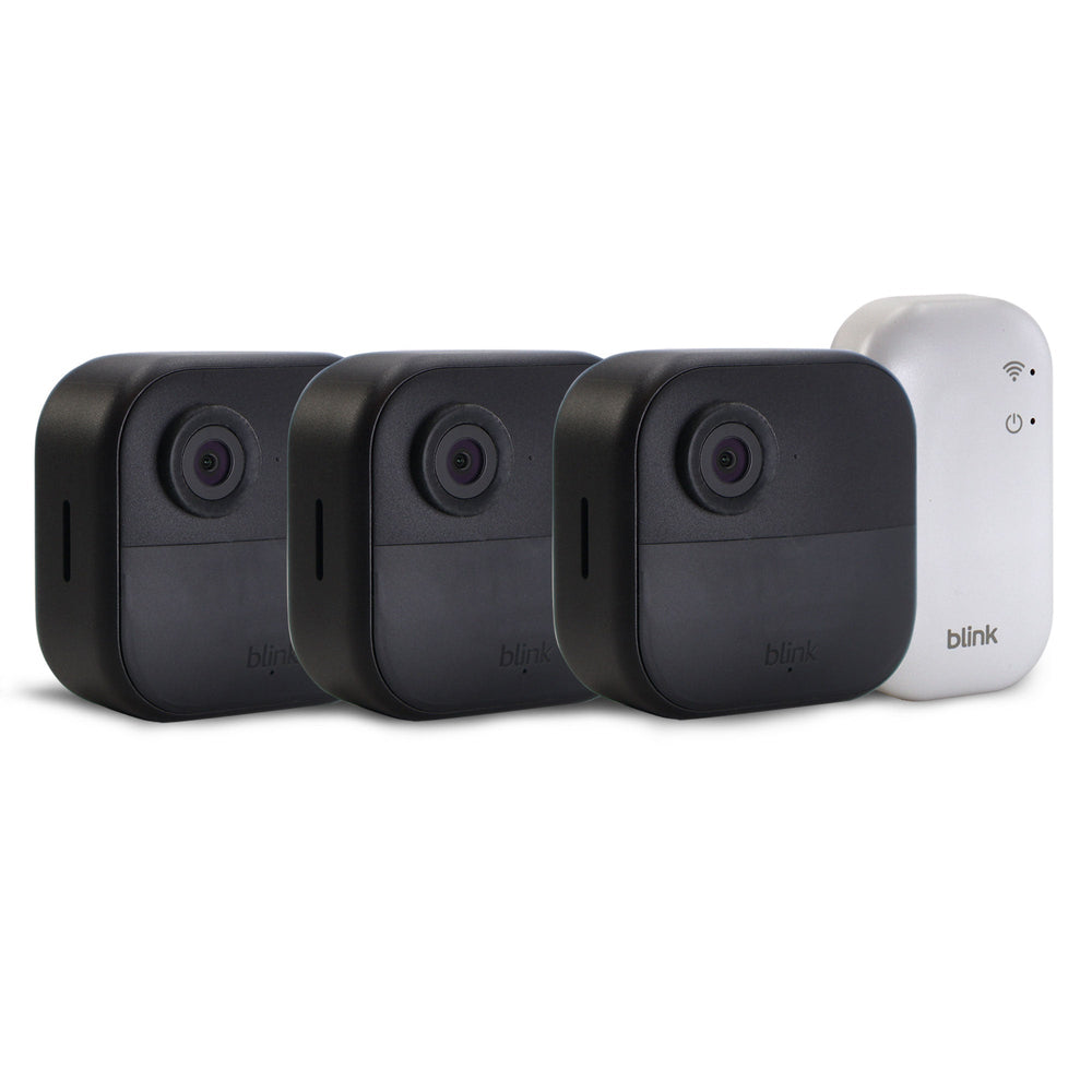 3x Blink Outdoor 4 (newest model) Wireless Smart Security Camera - Sync Module Core Included (3 Cameras)