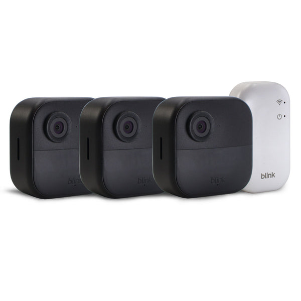 Blink Outdoor 4 (newest model) Wireless Smart Security Camera - Sync Module Core Included (3 Cameras)