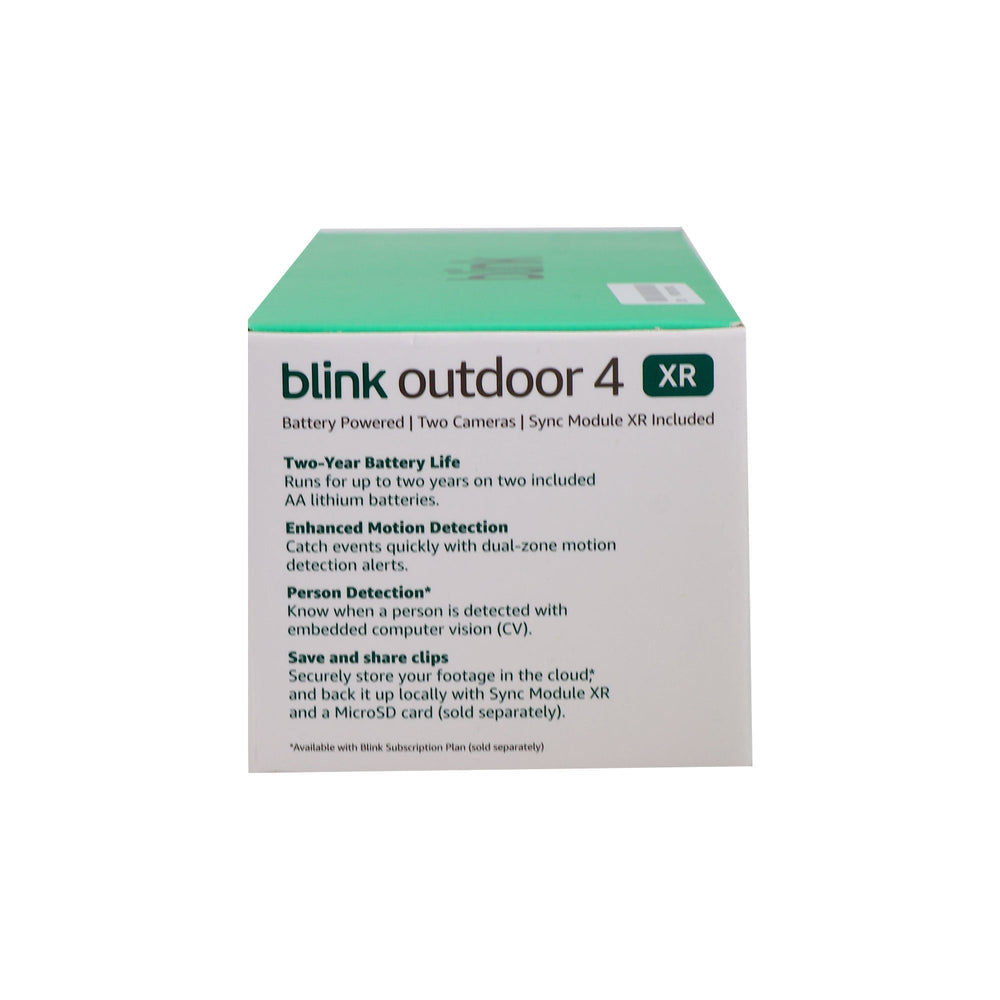 Blink Outdoor 4 XR Wireless Security Camer, 400 Feet of Extended Range (Sync Module XR included) - 2 Cameras