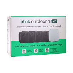 2x Blink Outdoor 4 XR Wireless Security Camera, 400 Feet of Extended Range (Sync Module XR included) - 4 Cameras