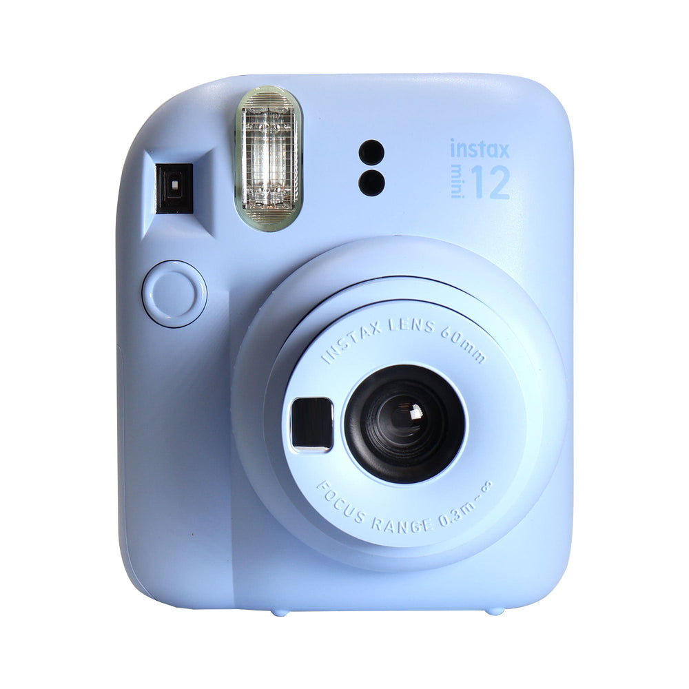 FUJIFILM INSTAX MINI 12 Instant Film Camera (Pastel Blue) with 4x Fujifilm 2x10 Film Mini Instax Film Pack