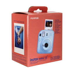 FUJIFILM INSTAX MINI 12 Instant Film Camera (Pastel Blue) with 3x 2x10 Film Mini Instax Film Pack Bundle