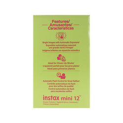 FUJIFILM INSTAX MINI 12 Instant Film Camera (Blossom Pink) with 3x 2x10 Film Mini Instax Film Pack Bundle