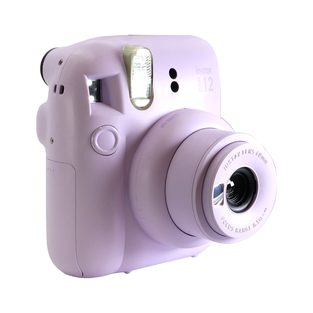 FUJIFILM INSTAX MINI 12 Instant Film Camera (Lilac Purple) with 4x Fujifilm 2x10 Film Mini Instax Film Pack
