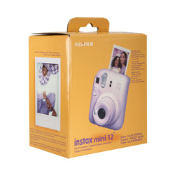 FUJIFILM INSTAX MINI 12 Instant Film Camera (Lilac Purple) with 4x Fujifilm 2x10 Film Mini Instax Film Pack