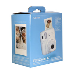 FUJIFILM INSTAX MINI 12 Instant Film Camera (Clay White) with 3x Fujifilm 2x10 Film Mini Instax Film Pack Bundle