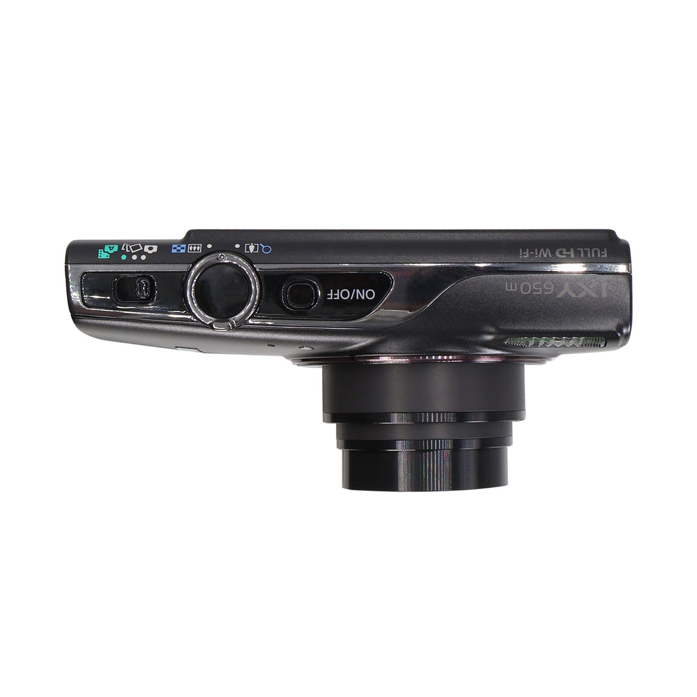 Canon PowerShot IXY 650 HS Black Camera with 64GB MicroSD, Card Reader, Carrying Case, Cleaning Kit