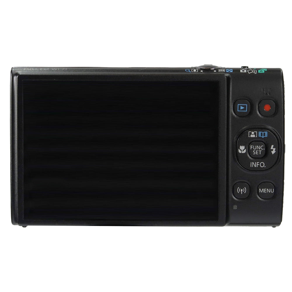Canon PowerShot IXY 650 HS Black Camera with 64GB MicroSD, Card Reader, Carrying Case, Cleaning Kit