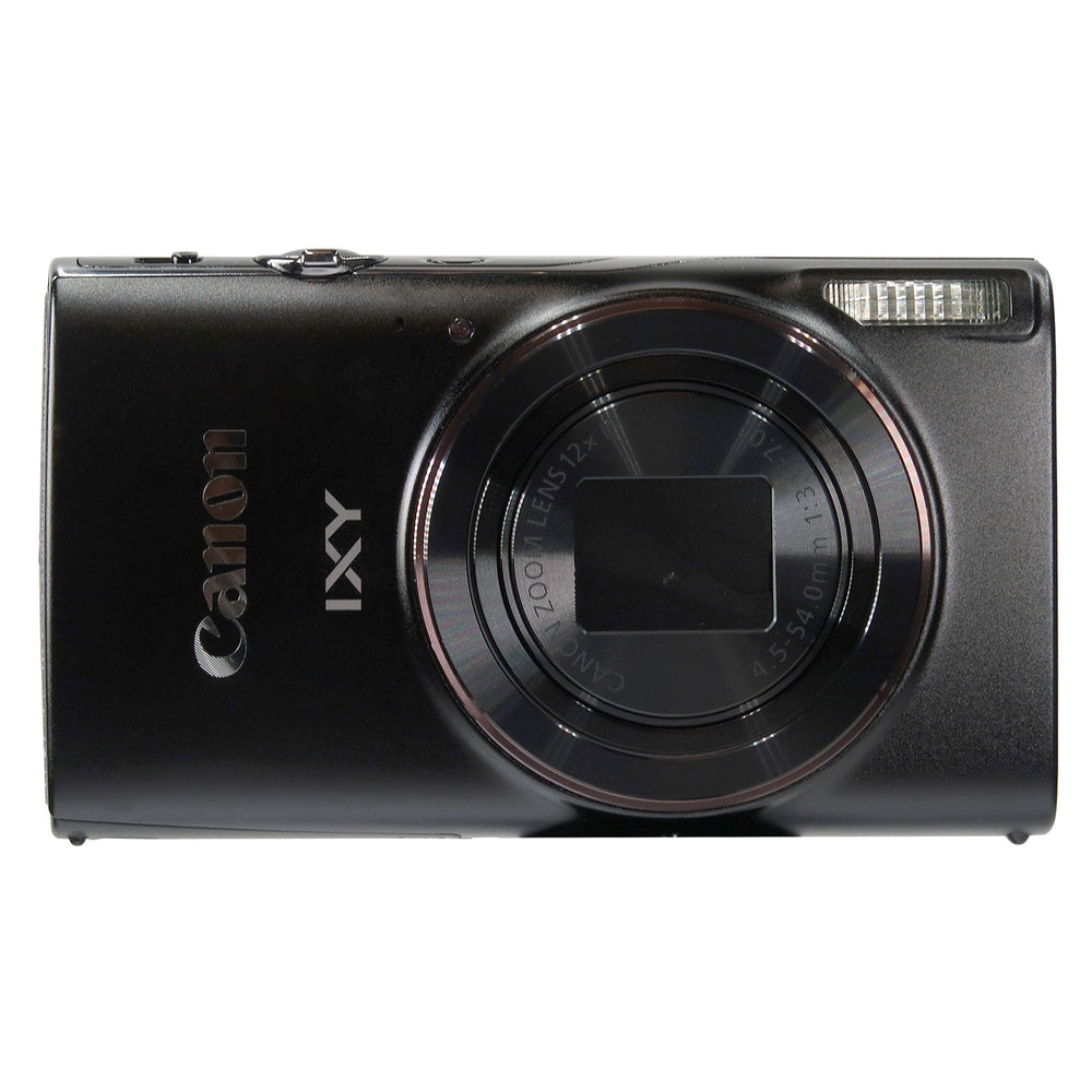 Canon PowerShot IXY 650 HS Black Camera with 64GB MicroSD, Card Reader, Carrying Case, Cleaning Kit