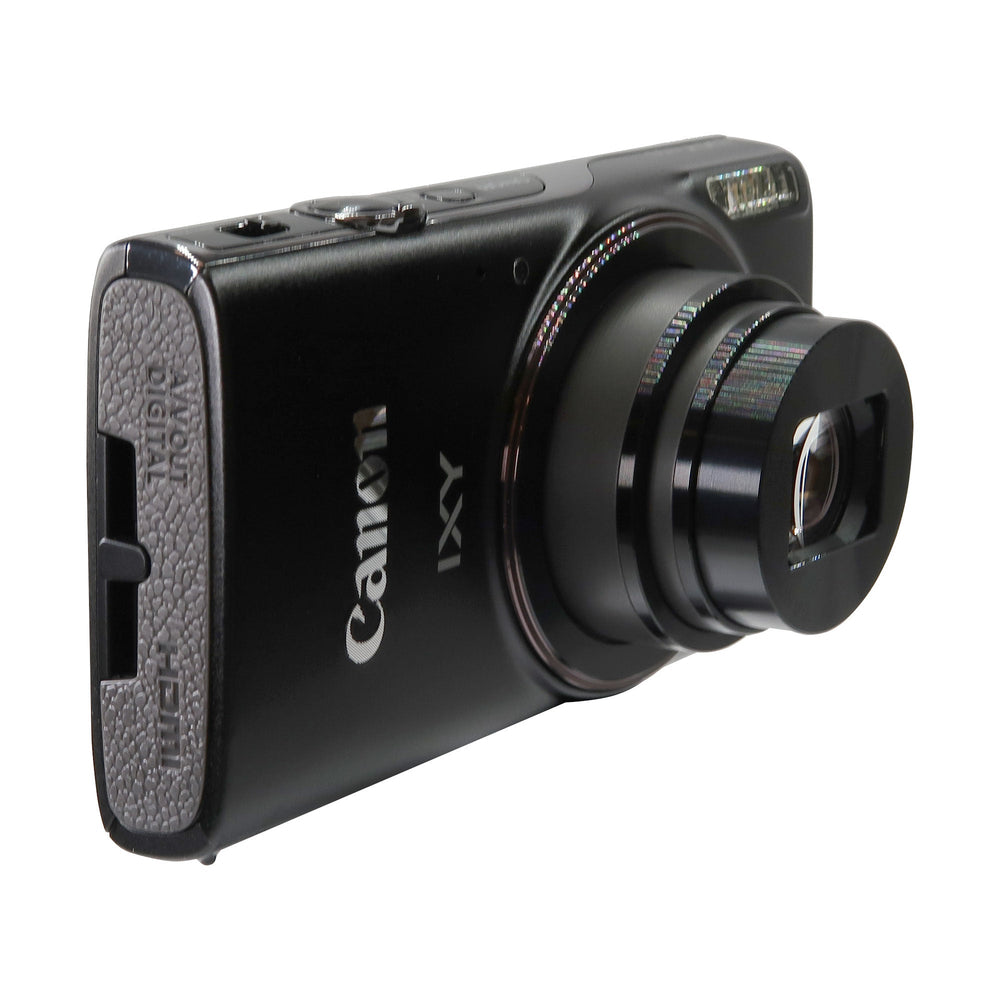 Canon PowerShot IXY 650 HS Black Camera with 64GB MicroSD, Card Reader, Carrying Case, Cleaning Kit