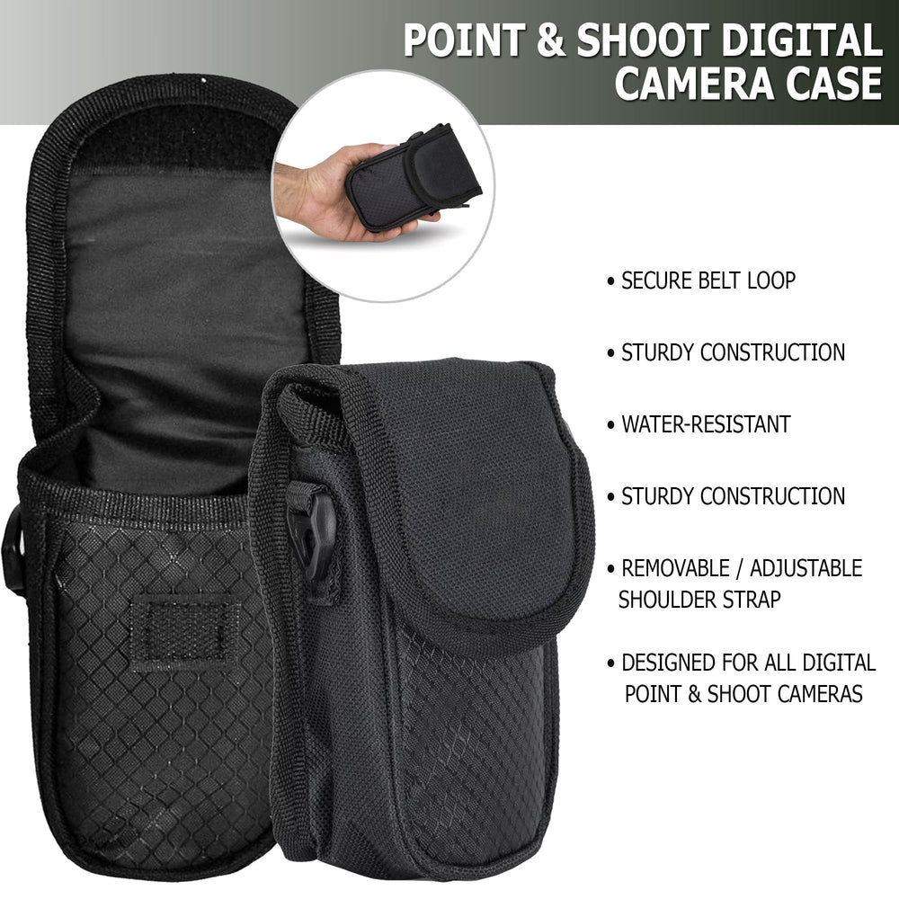 Canon PowerShot IXY 650 HS Black Camera with 64GB MicroSD, Card Reader, Carrying Case, Cleaning Kit