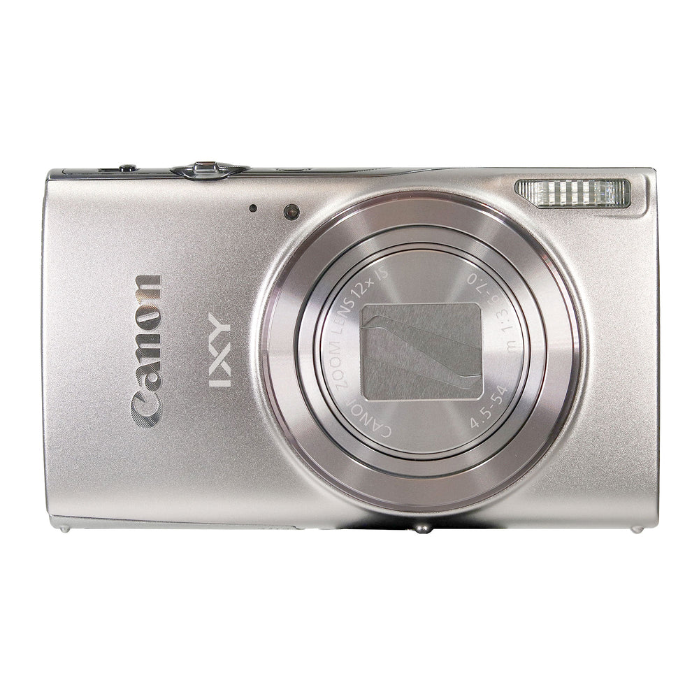 Canon PowerShot IXY 650 HS Silver Camera with Case, 32GB MicroSD, Card Reader, Tripod, Cleaning Kit