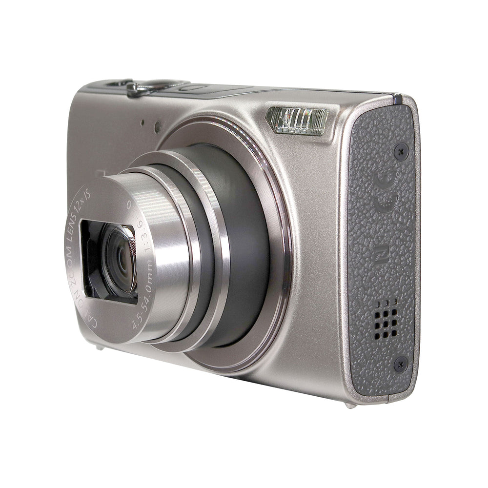 Canon PowerShot IXY 650 HS Silver Camera with 64GB MicroSD, Card Reader, Carrying Case, Cleaning Kit