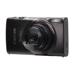 Canon PowerShot ELPH 360 HS A Digital Camera (Black) with 64GB MicroSD, Card Reader, Carrying Case, Cleaning Kit