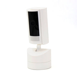 5x Ring Pan-Tilt Indoor Security Cam with 360° Horizontal Pan Coverage, Live View & Two-Way Talk and HD Video - White