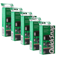 5x Fujifilm QuickSnap Flash 400 One-Time-Use Disposable Camera (27 Exposures)