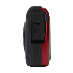OM SYSTEM Tough TG-7 Digital Camera (Red) with 64GB Memory Card Accessory Bundle