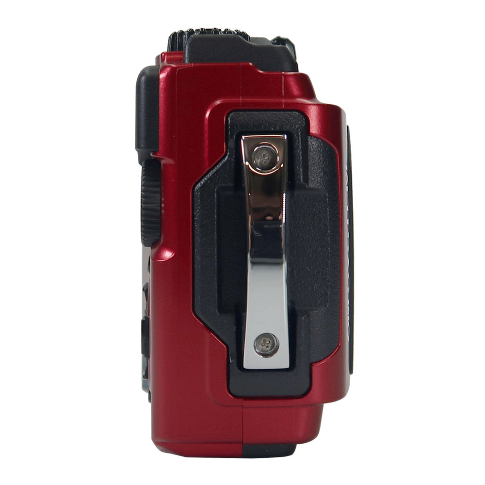 OM SYSTEM Tough TG-7 Digital Camera (Red) with 64GB Memory Card Accessory Bundle