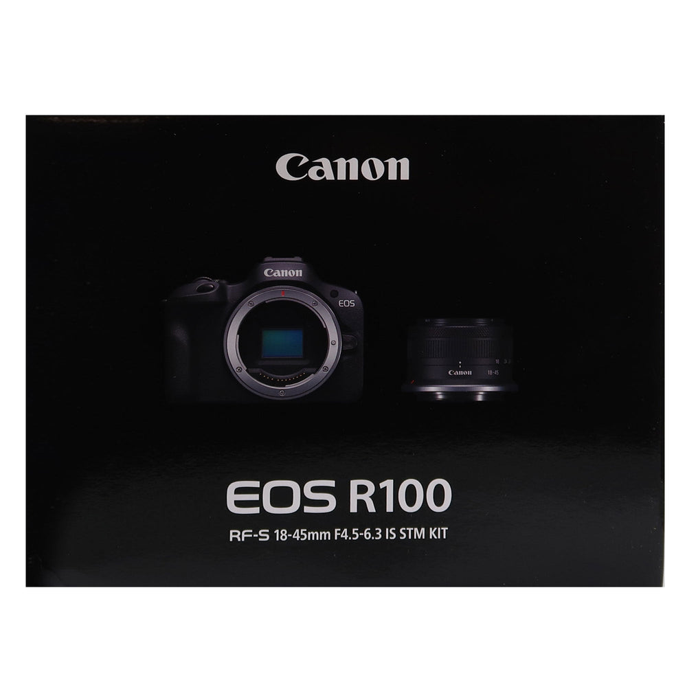 Canon EOS R100 Mirrorless Camera with 18-45mm Lens - Black
